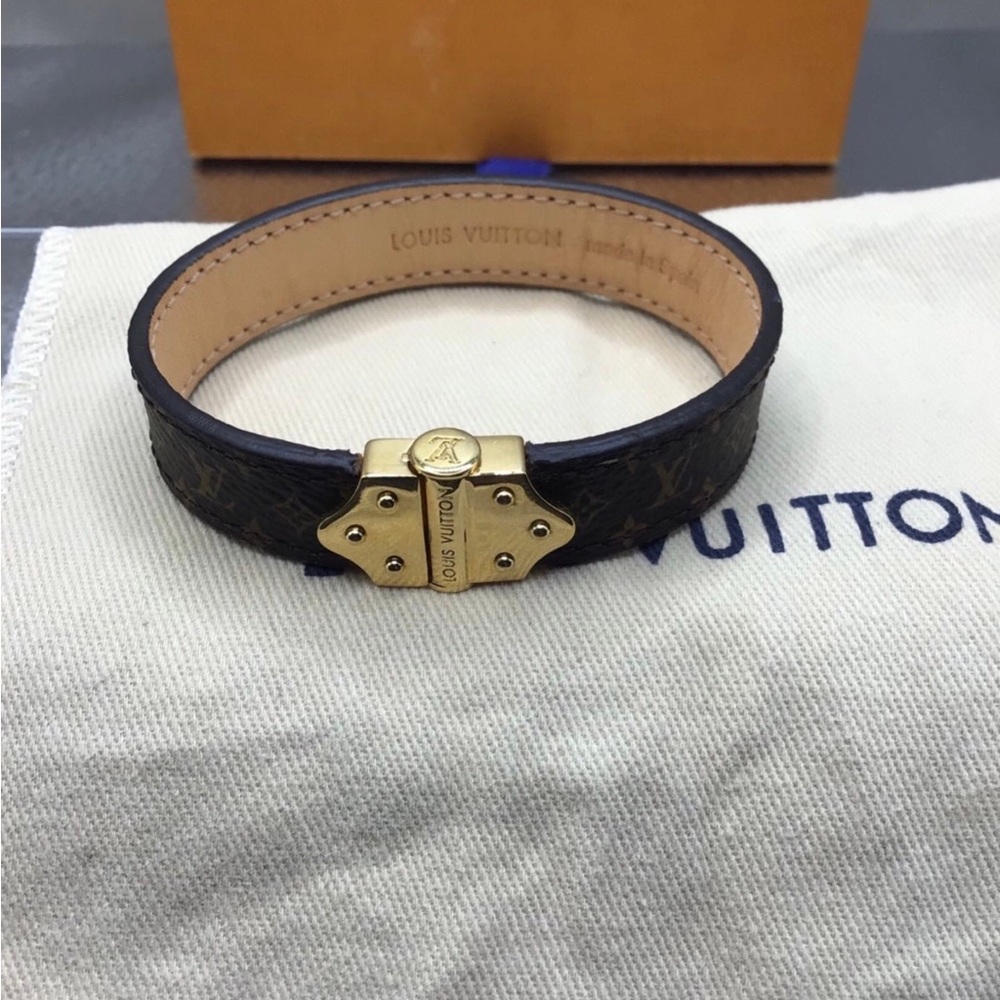 Louis Vuitton Dark Brown and Gold Bracelet